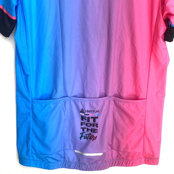 (A7) NEW Hikenture Cycling Jersey Short Sleeve Top, Full Zipper, Sz Large, NWOT - Picture 5 of 6